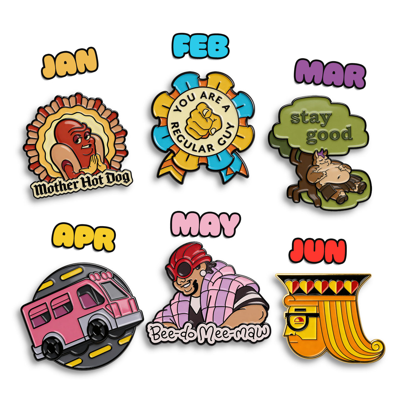 2026 Pin of the Month Bundle (Jan-June)