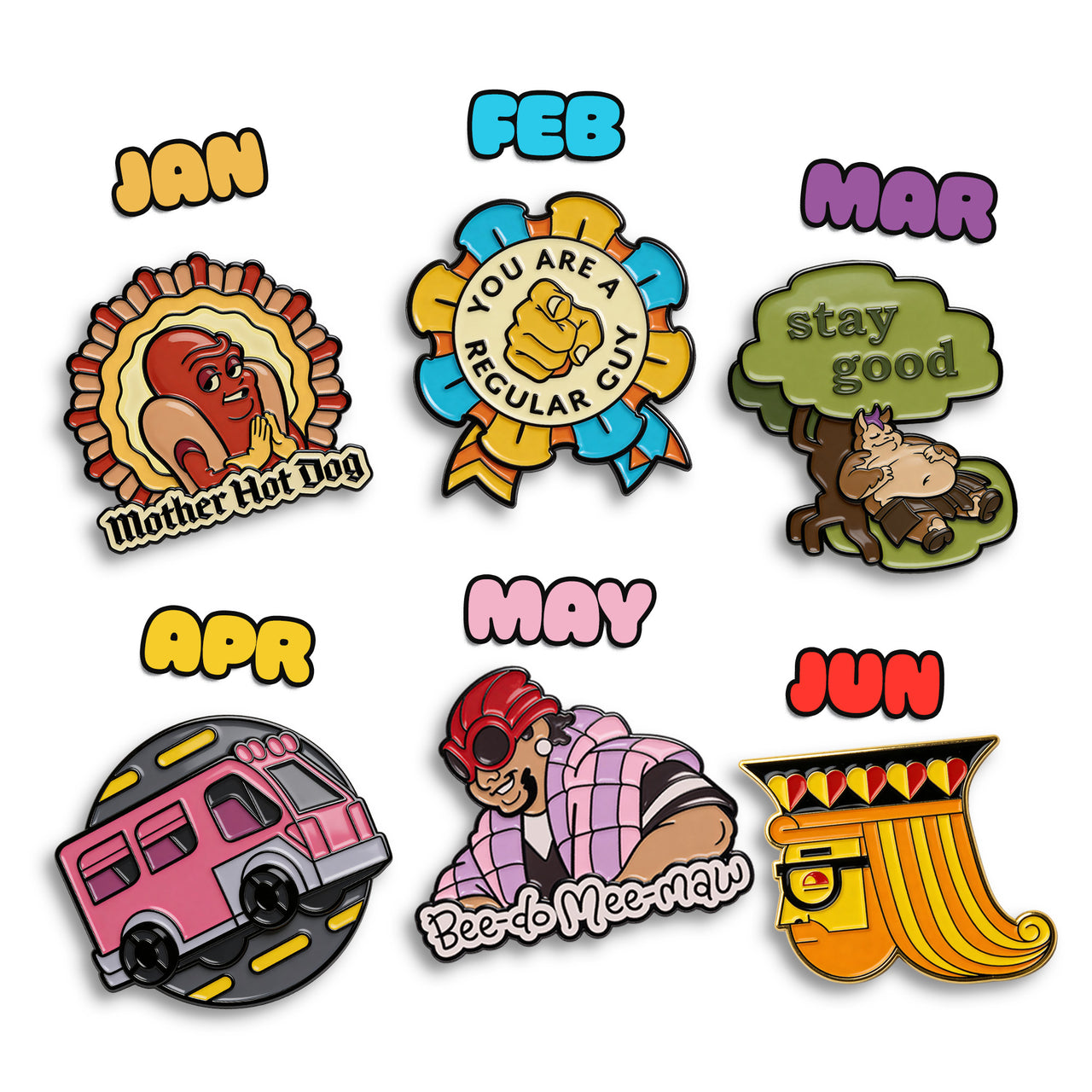 2026 Pin of the Month Bundle (Jan-June)