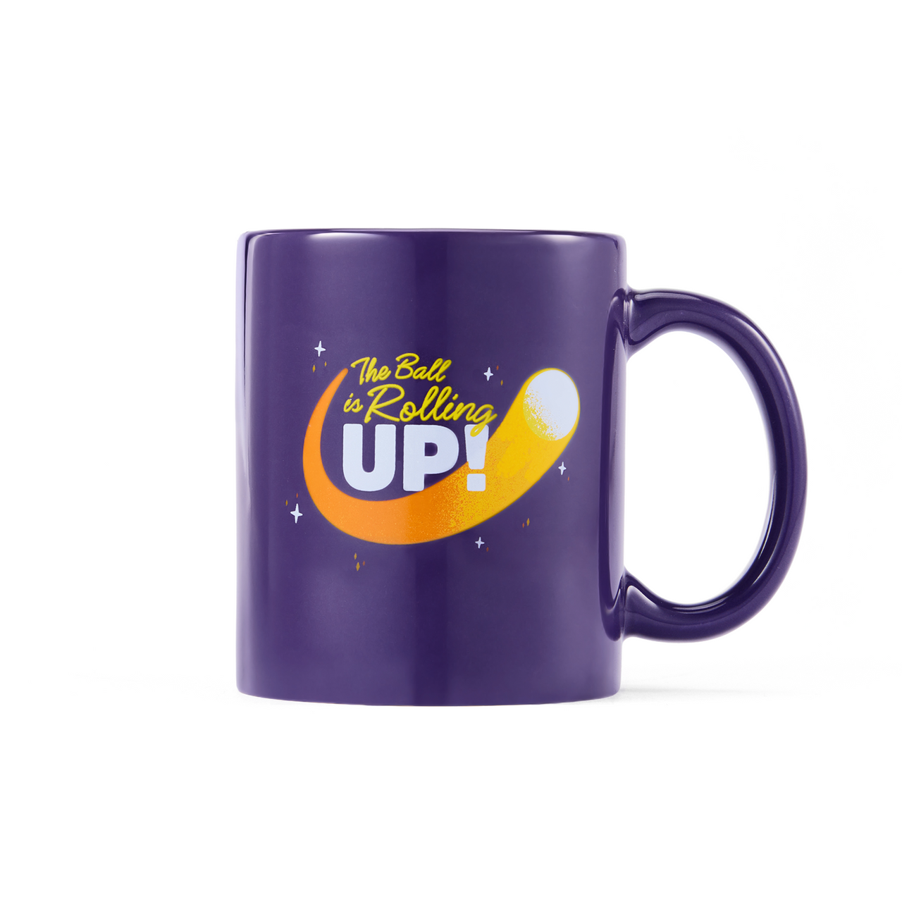 The Ball is Rolling Up Mug