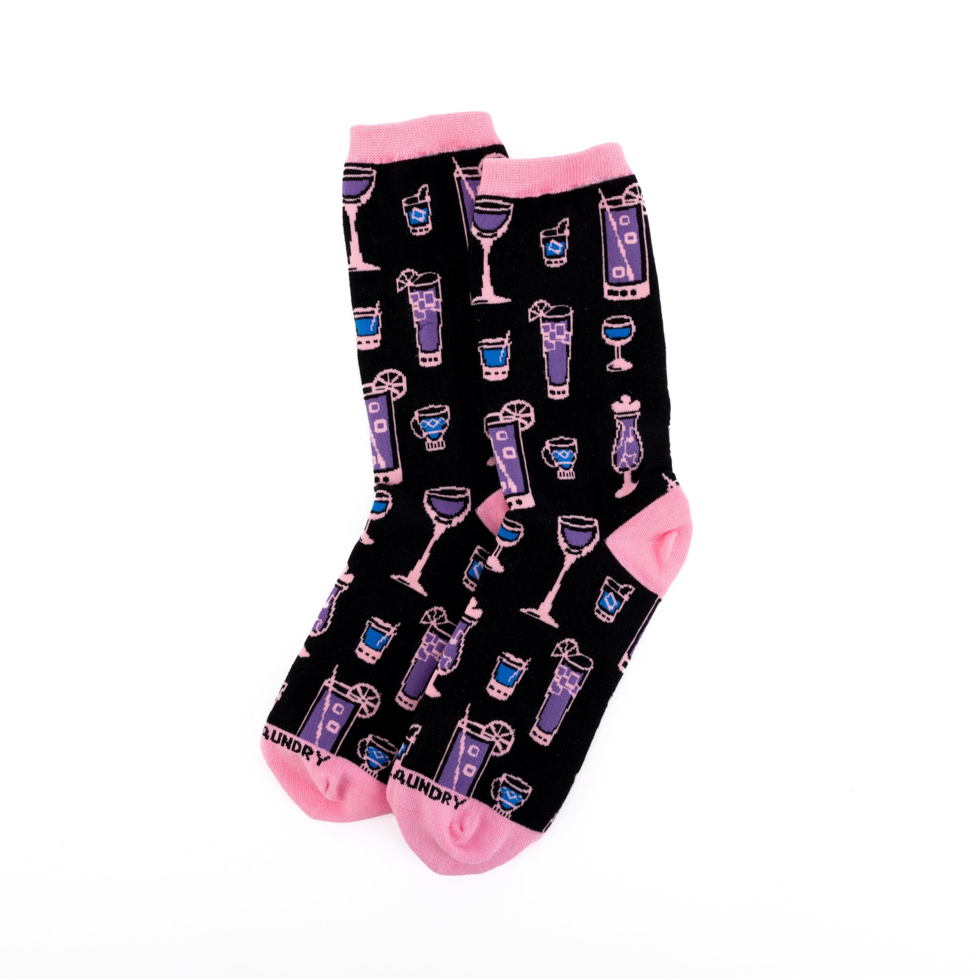 Dirty Laundry Sock Set Black Pink