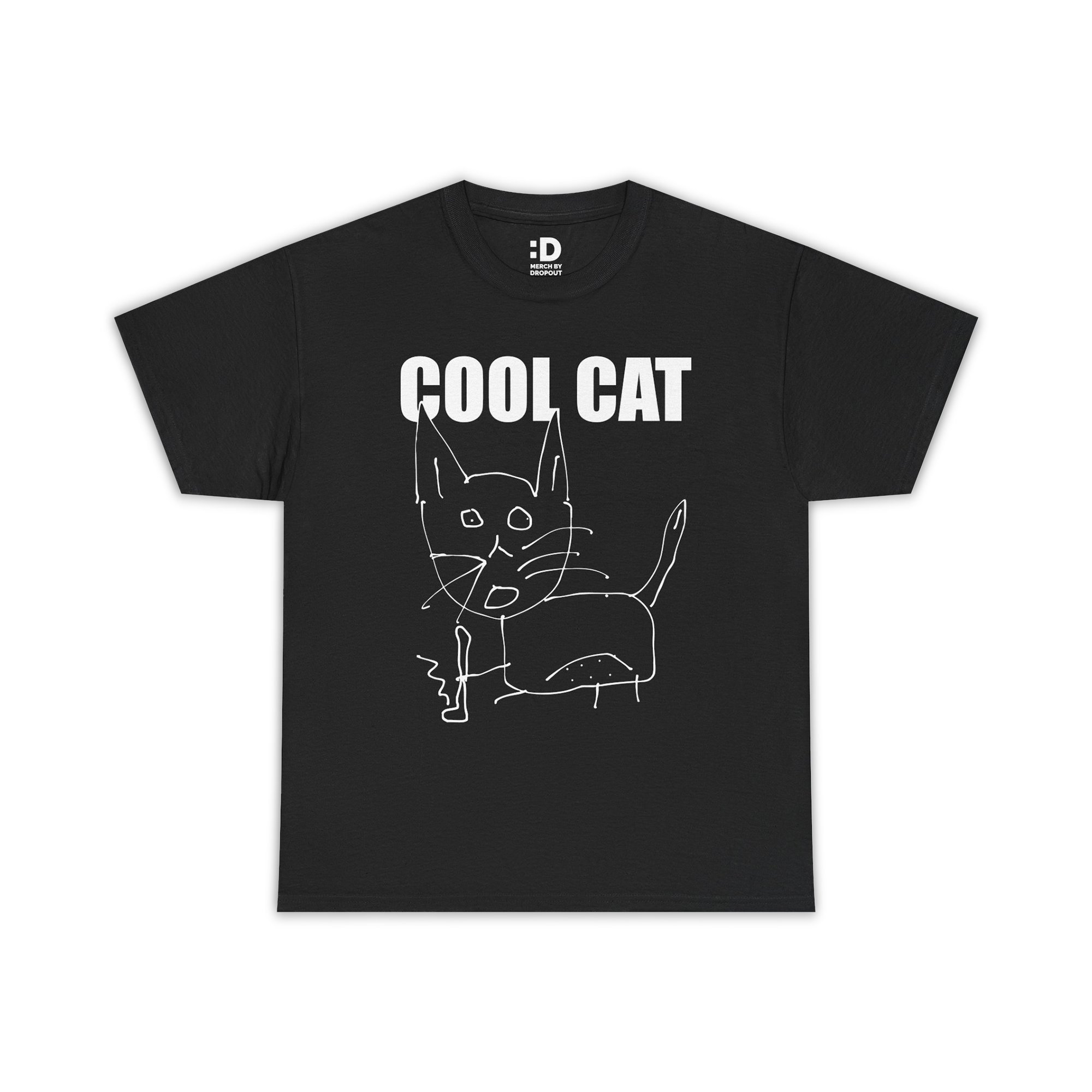 DRP_CoolCatTshirt_Black_FrontV DRP_CoolCatTshirt_Black_FrontV
