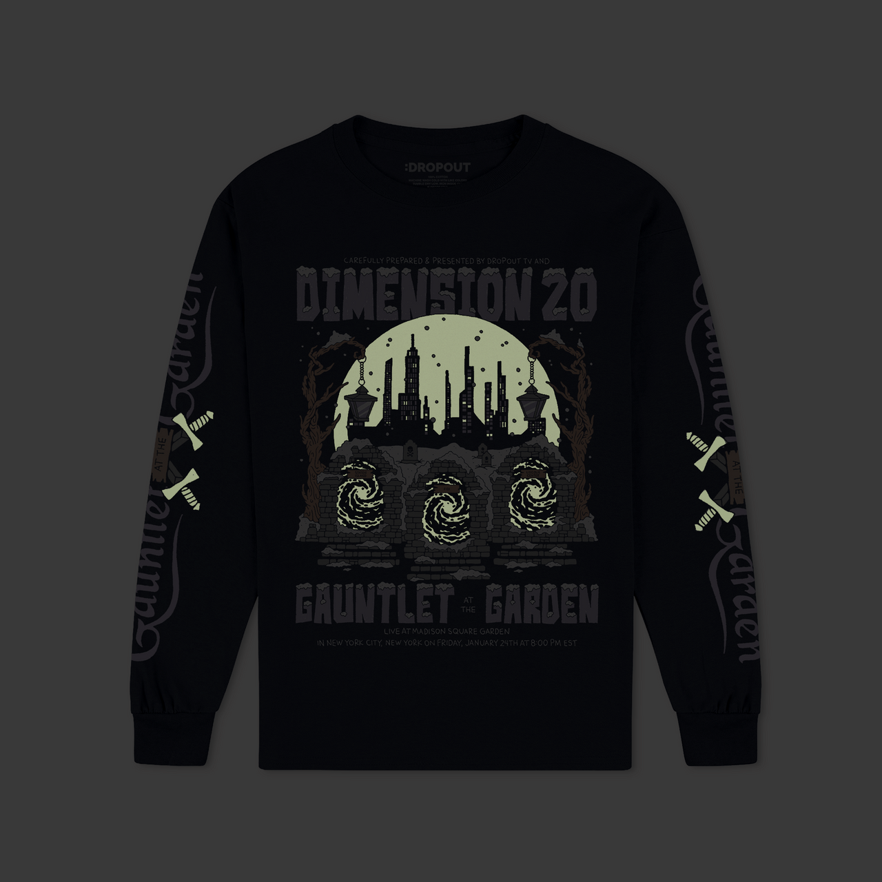 Gauntlet At The Garden Glow-In-The-Dark Long Sleeve