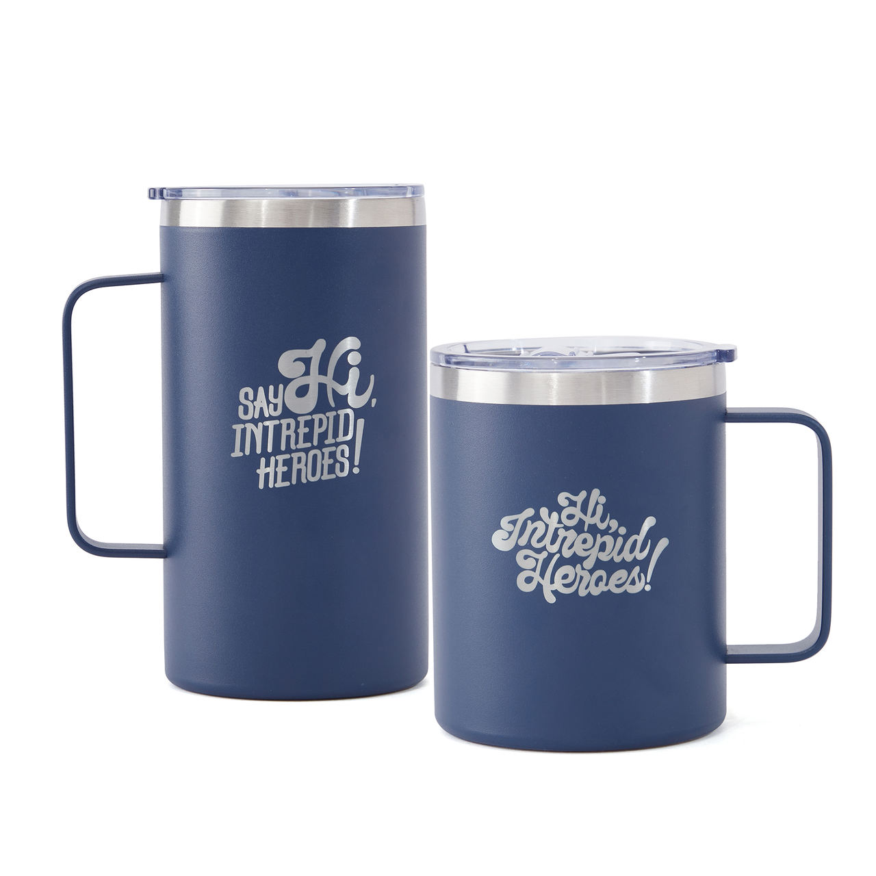 Hi Intrepid Heroes Travel Mug