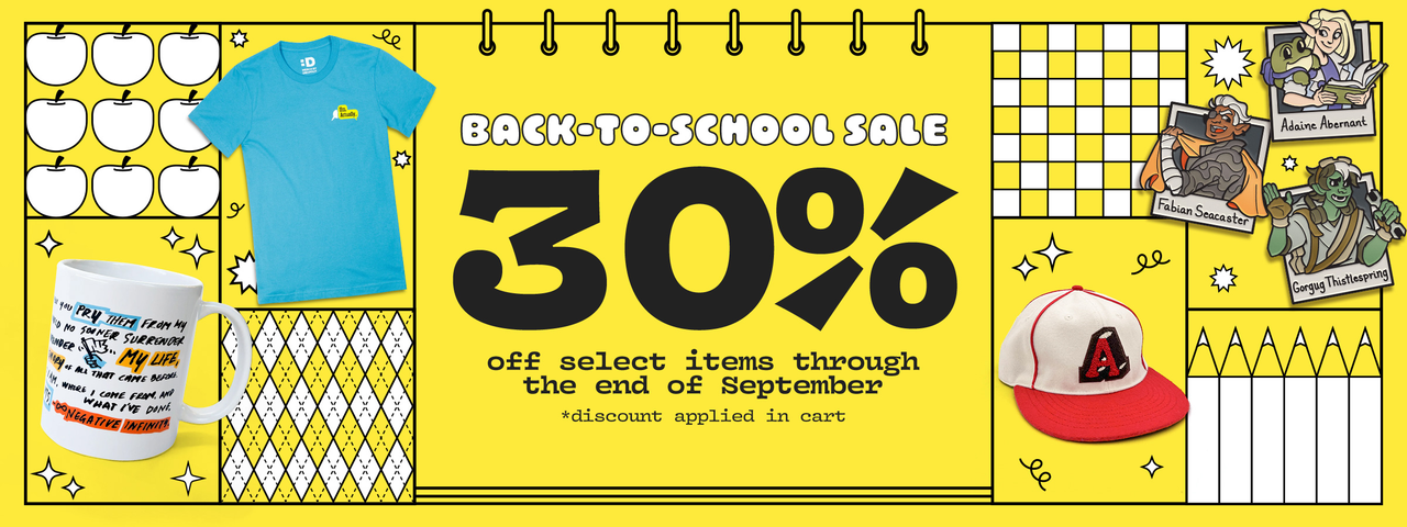Back to School Sale 30% off