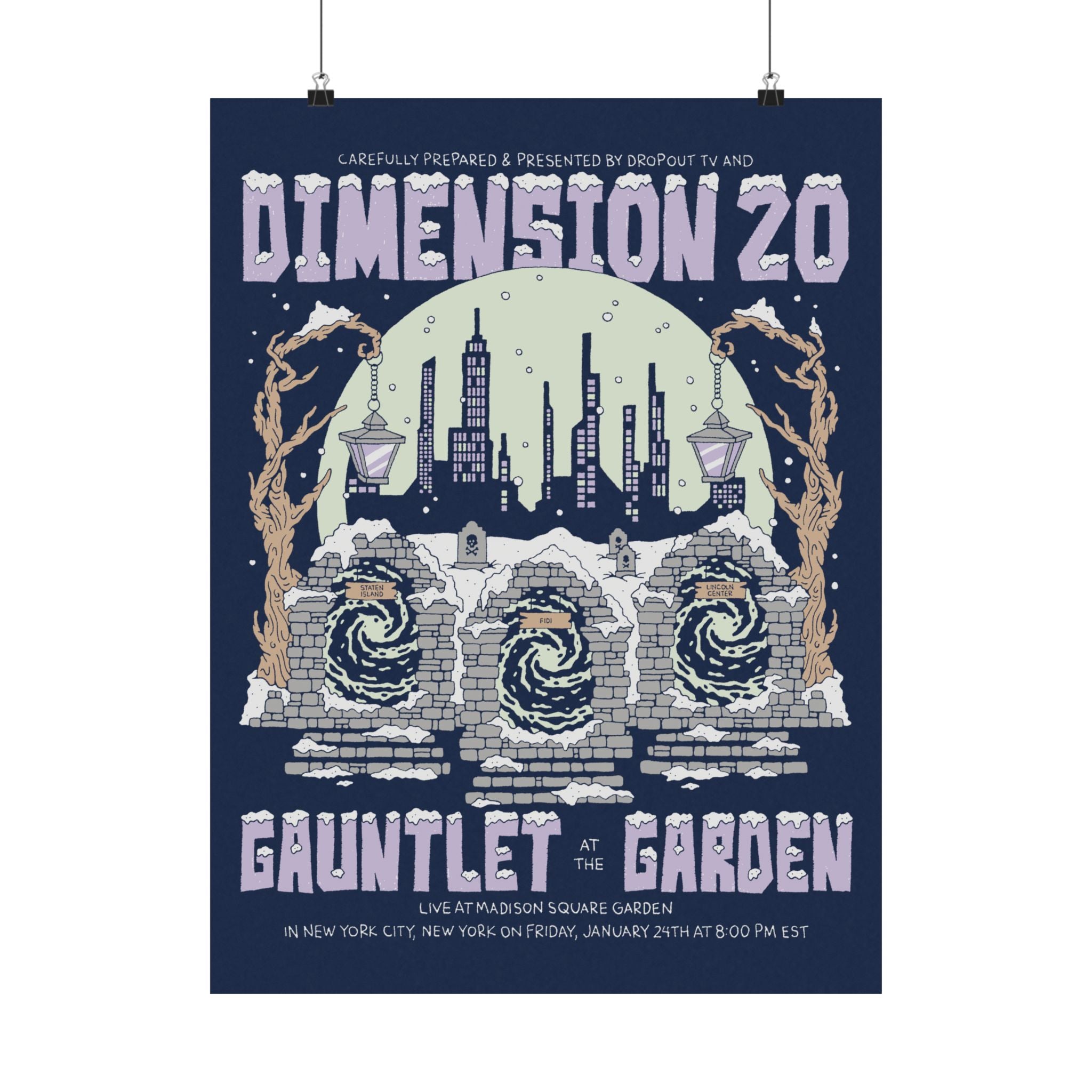 Gauntlet At The Garden Poster - Dropout Store
