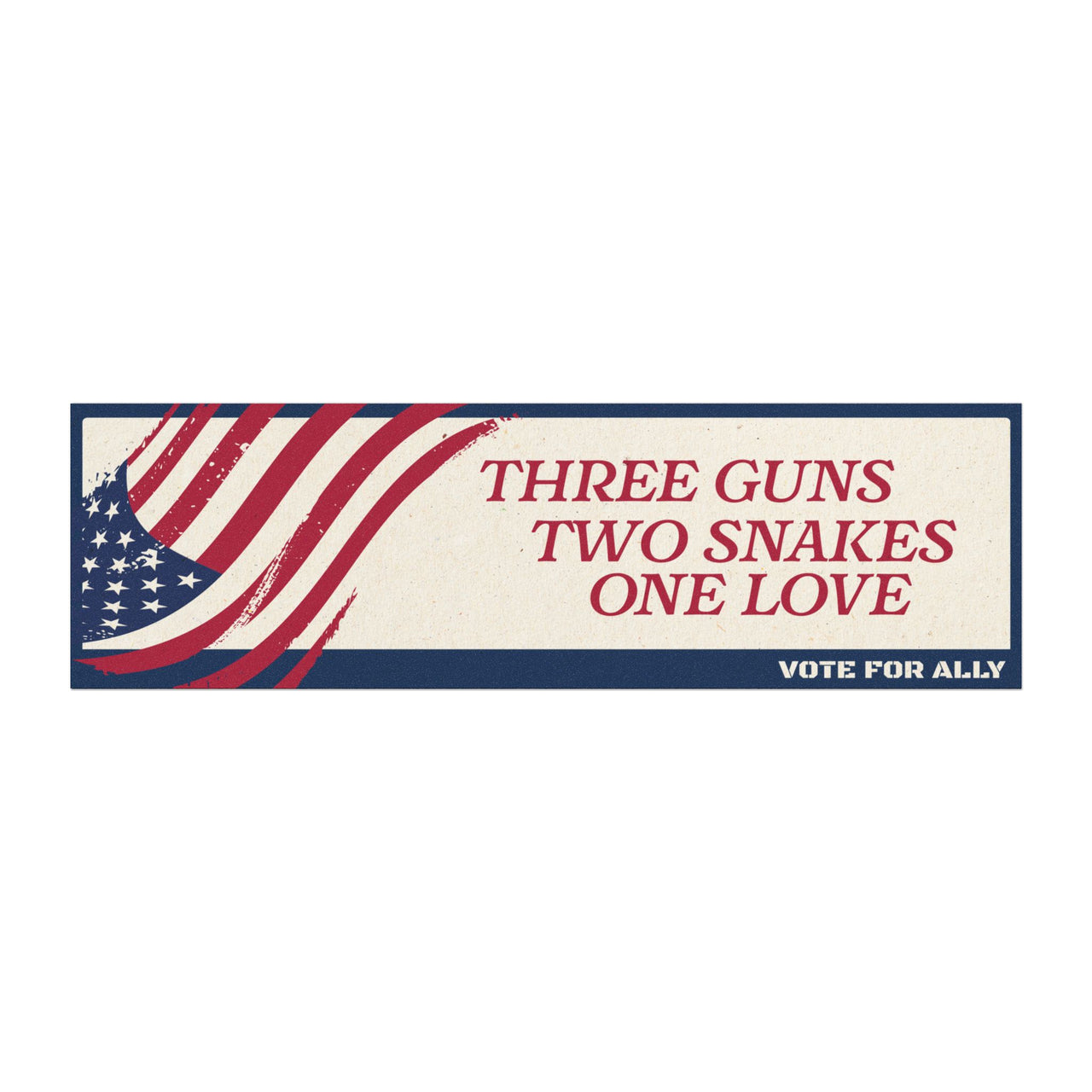 Ally Outvoted Bumper Sticker
