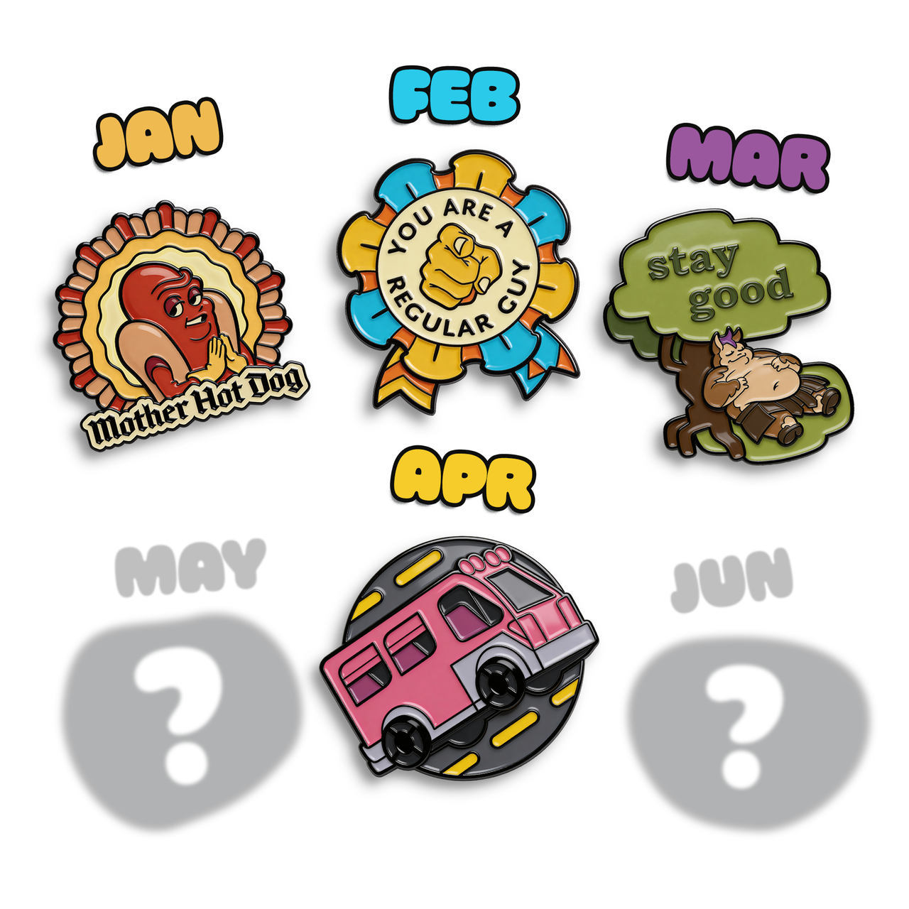 2026 Pin of the Month Bundle (Jan-June)