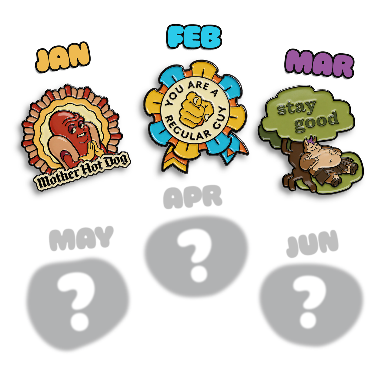 2026 Pin of the Month Bundle (Jan-June)