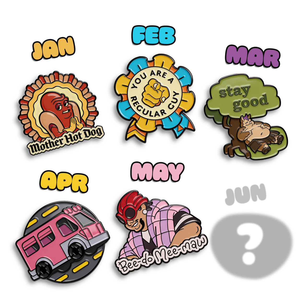 2026 Pin of the Month Bundle (Jan-June)