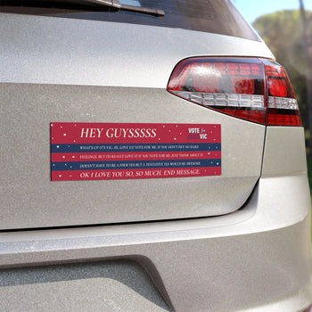 Vic Outvoted Bumper Sticker