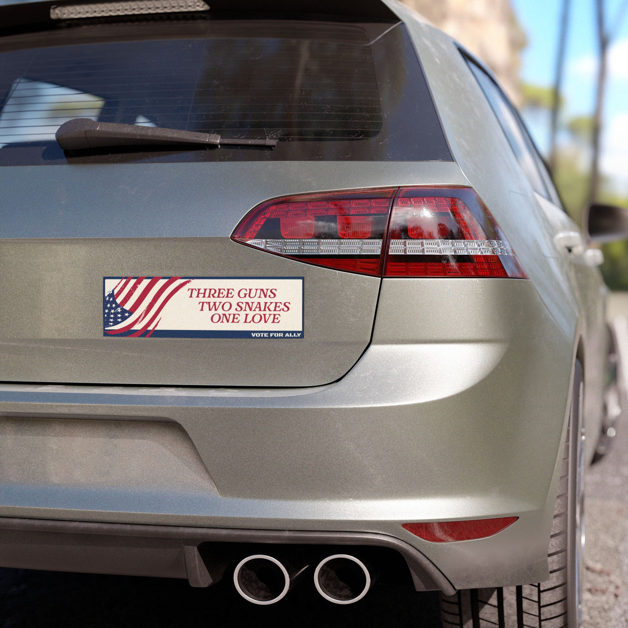 Ally Outvoted Bumper Sticker