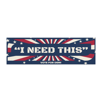 Demi Outvoted Bumper Sticker
