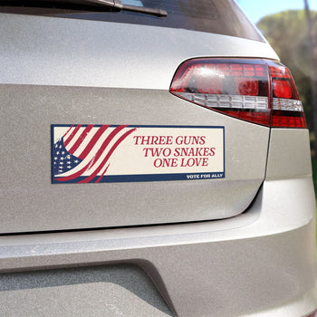 Ally Outvoted Bumper Sticker