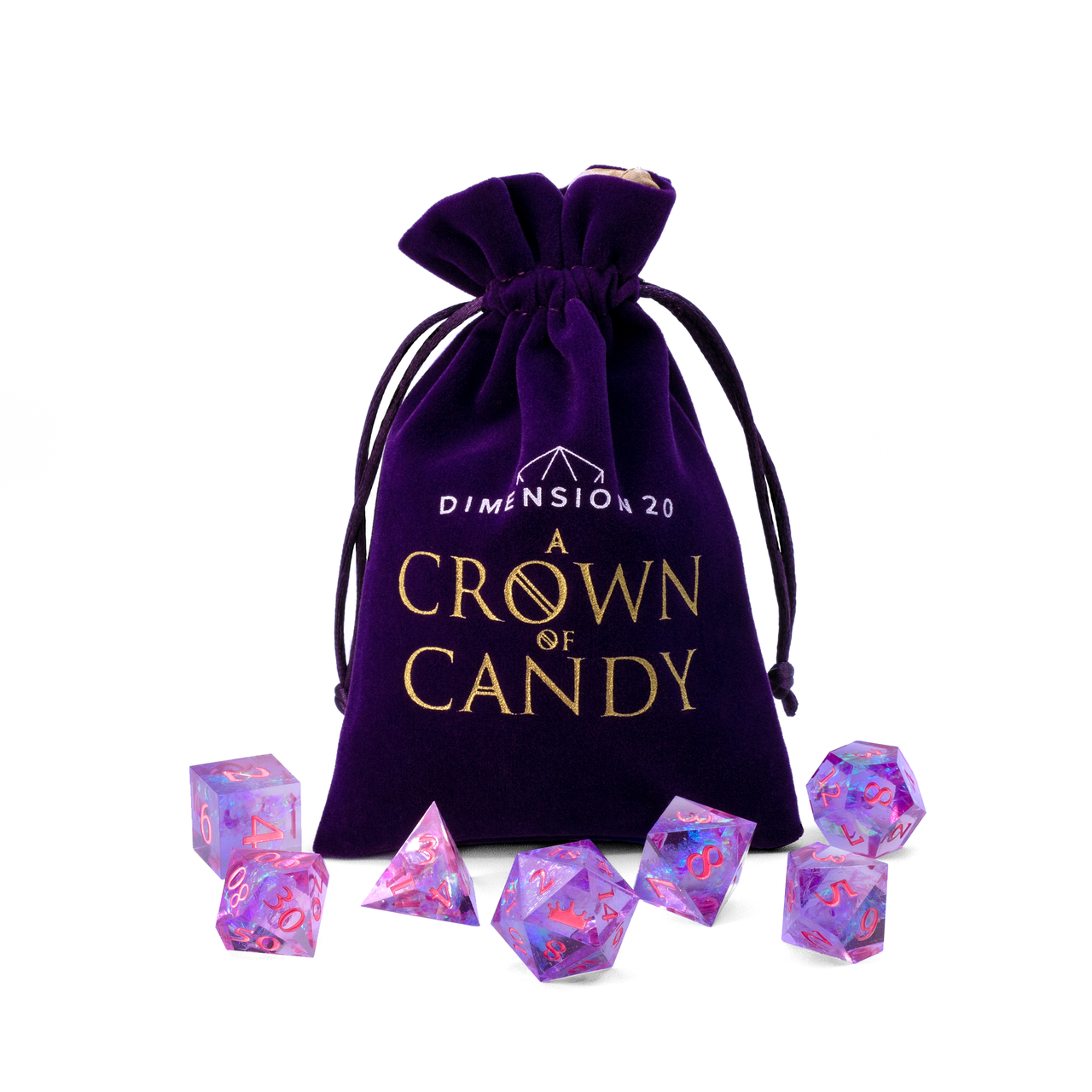 A Crown of Candy Dice Set