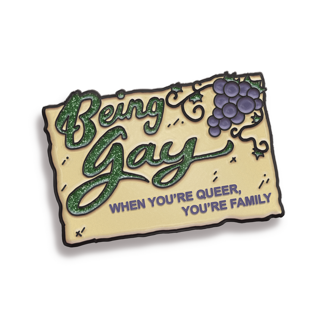 Being Gay Enamel Pin