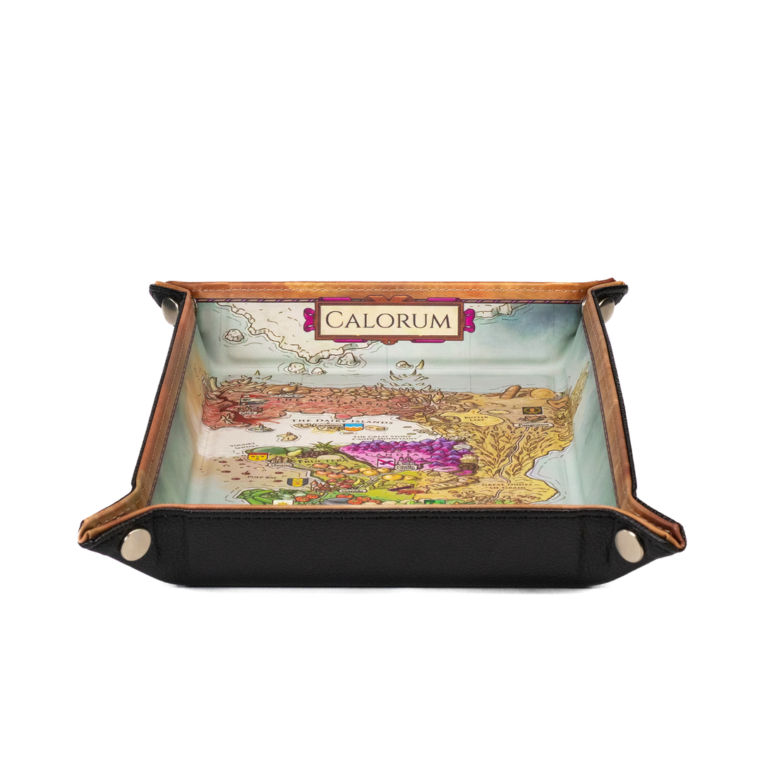 A Crown of Candy Calorum Map Dice Rolling Tray