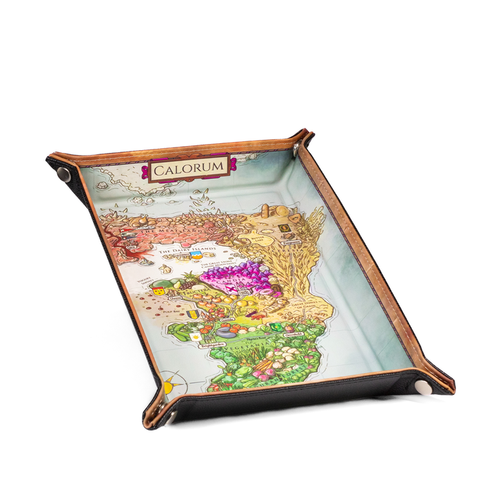 A Crown of Candy Calorum Map Dice Rolling Tray