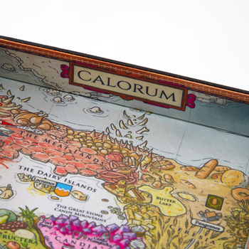A Crown of Candy Calorum Map Dice Rolling Tray
