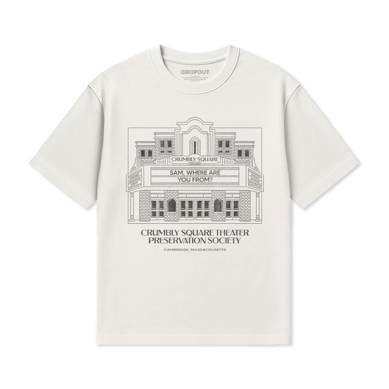 T-Shirt of the Month June '26 - Crumbly Square Theater