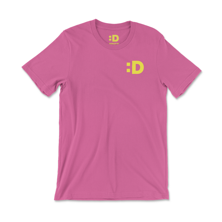 Dropout Chest Logo Tee Hot Pink
