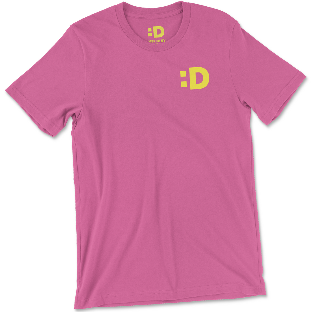 Dropout Chest Logo Tee Hot Pink