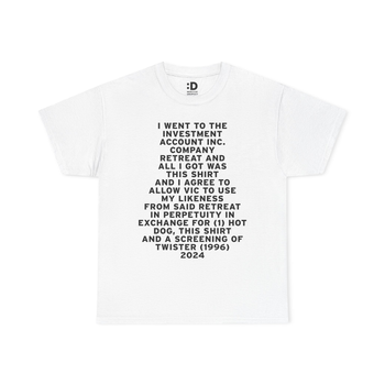 Investment Account Inc. Company Retreat T-Shirt
