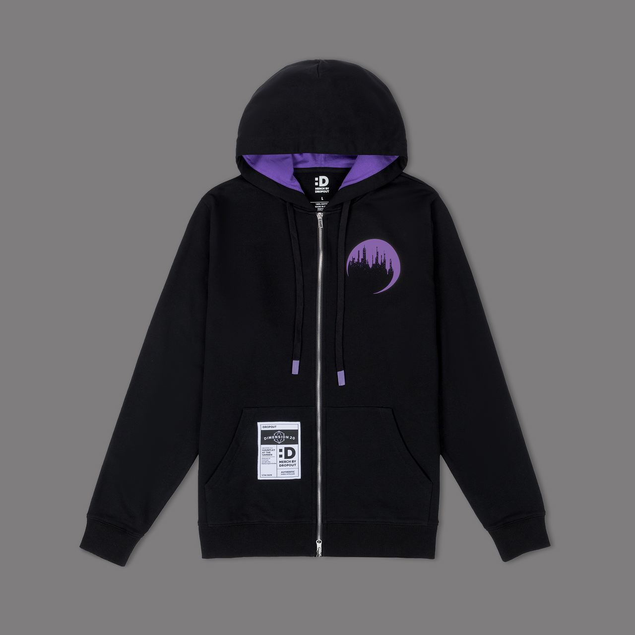 Gauntlet at the Garden Glow-In-The-Dark Zip Hoodie