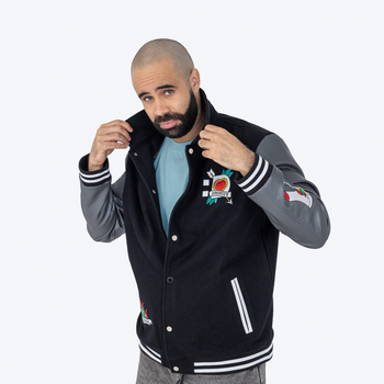 Dropout Tattooed Varsity Jacket