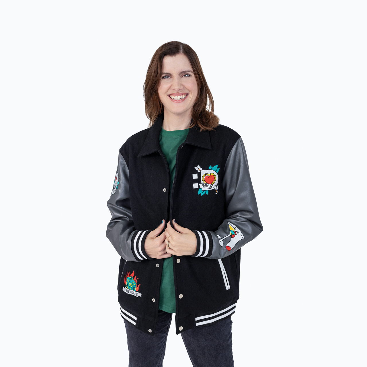 Dropout Tattooed Varsity Jacket