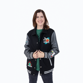 Dropout Tattooed Varsity Jacket