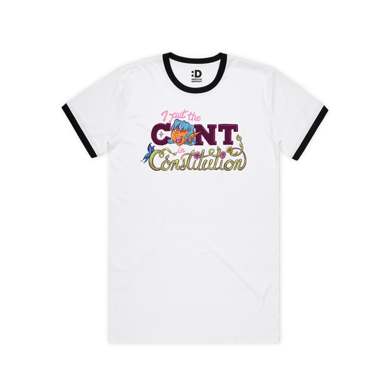 I Put the Cont in Constitution Ringer T-Shirt