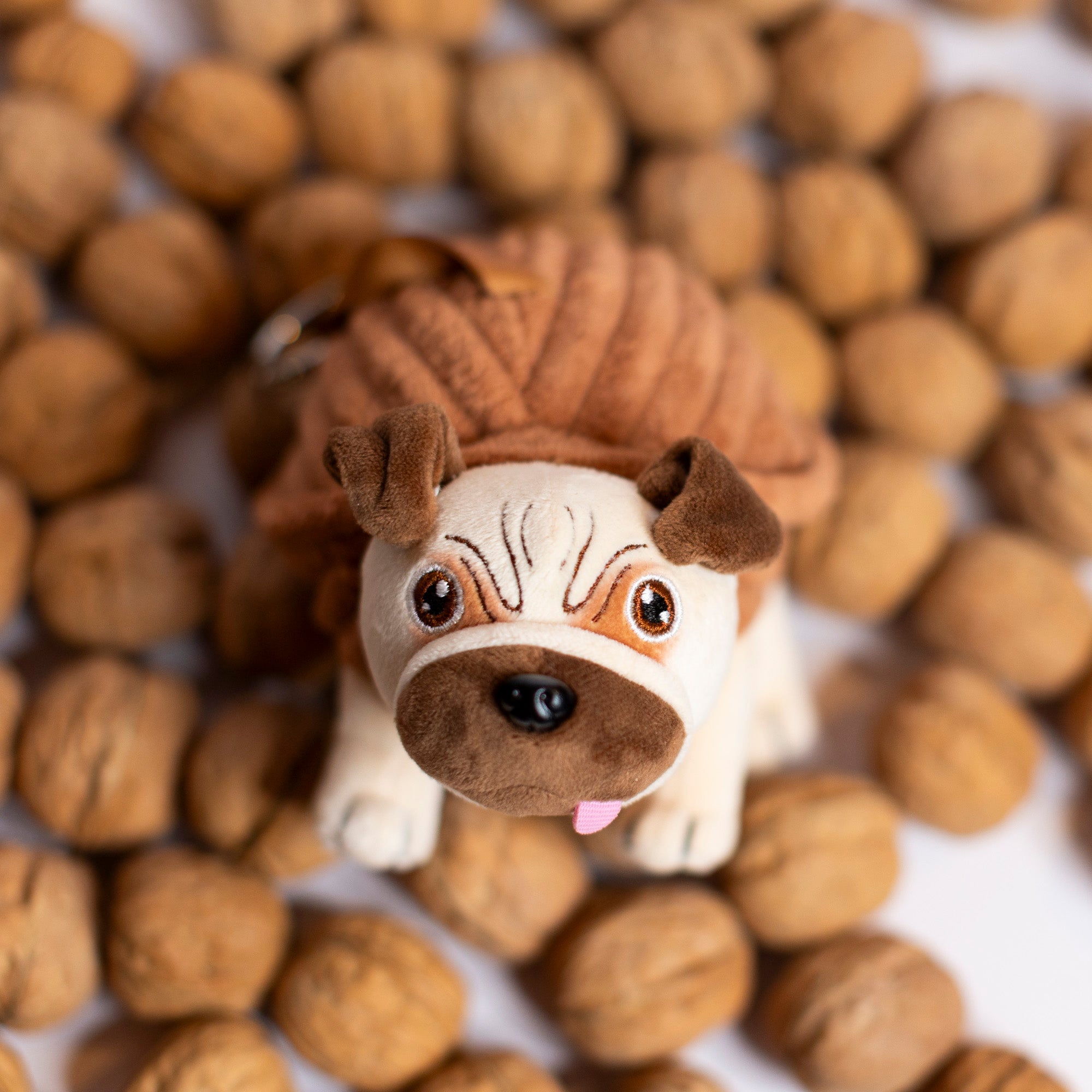 Nut Pug Plush Keychain - Dropout Store