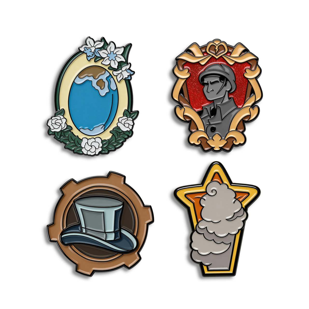 On A Bus Character Pin Set