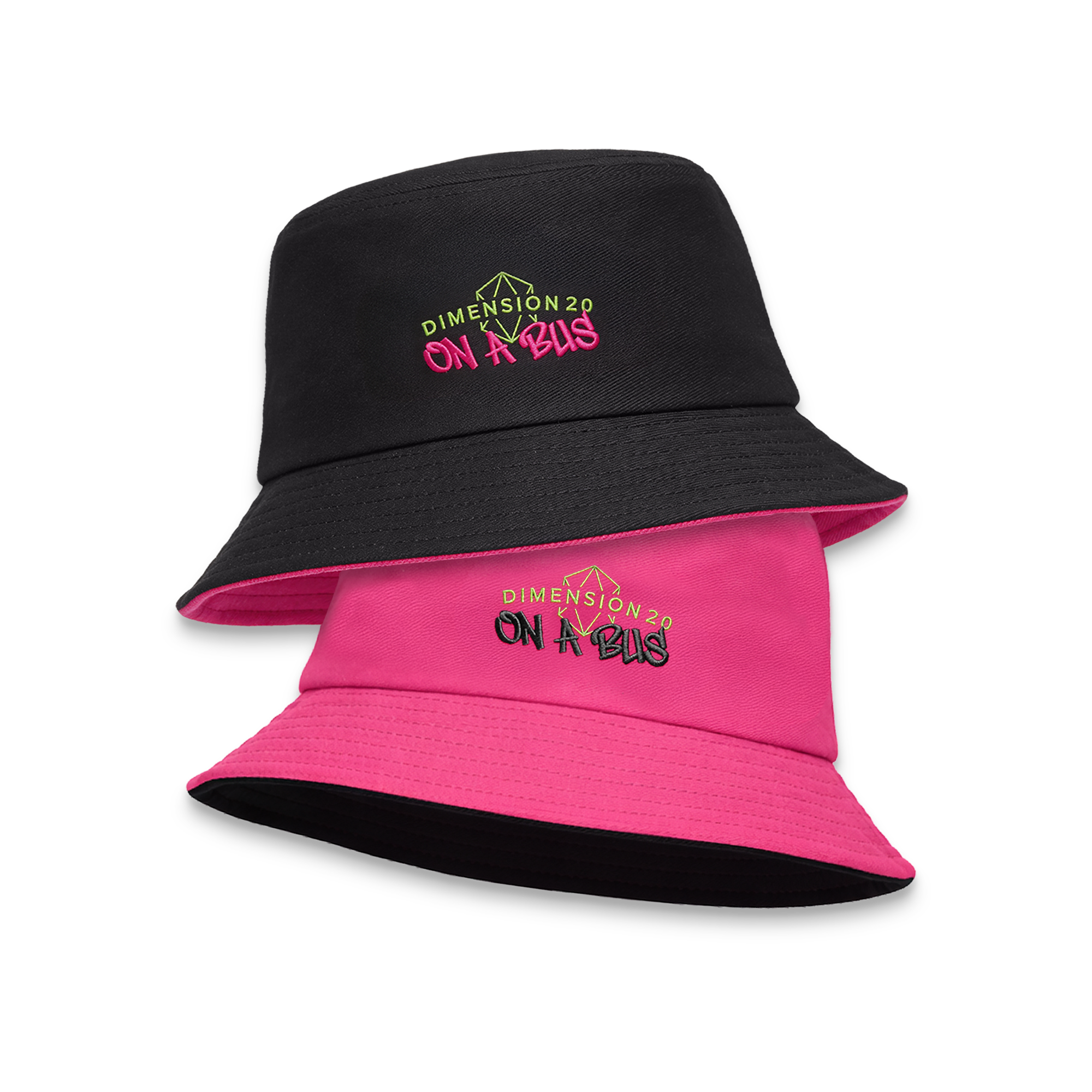 帽子 always reversible embroid On A Bus Reversible Bucket Hat - Dropout Store
