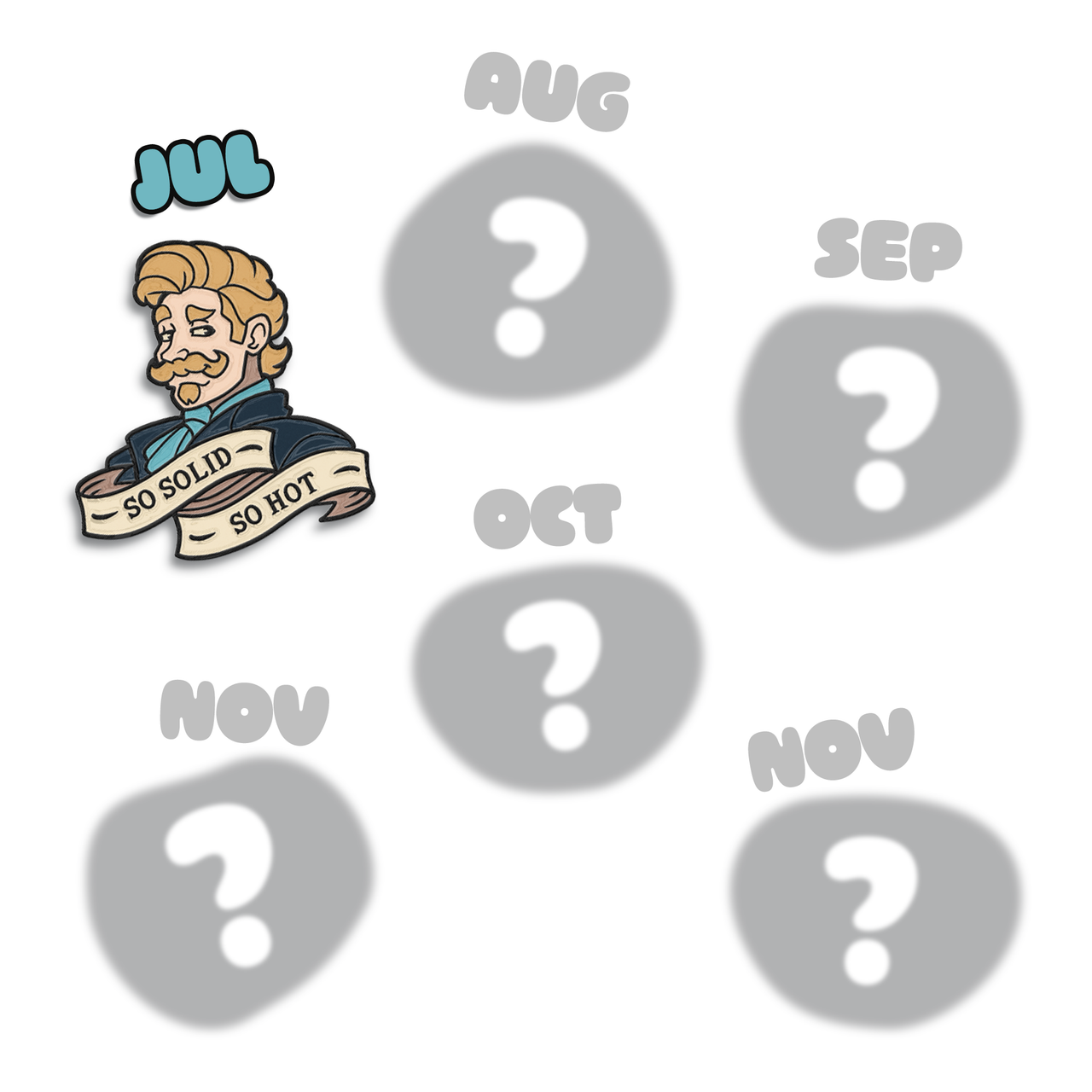 2025 Pin of the Month Bundle (Jul - Nov)