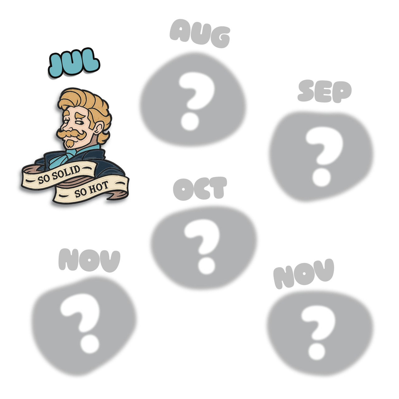 2025 Pin of the Month Bundle (Jul - Nov)
