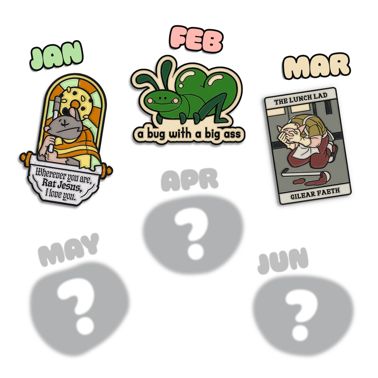2025 Pin of the Month Bundle (Jan - June)