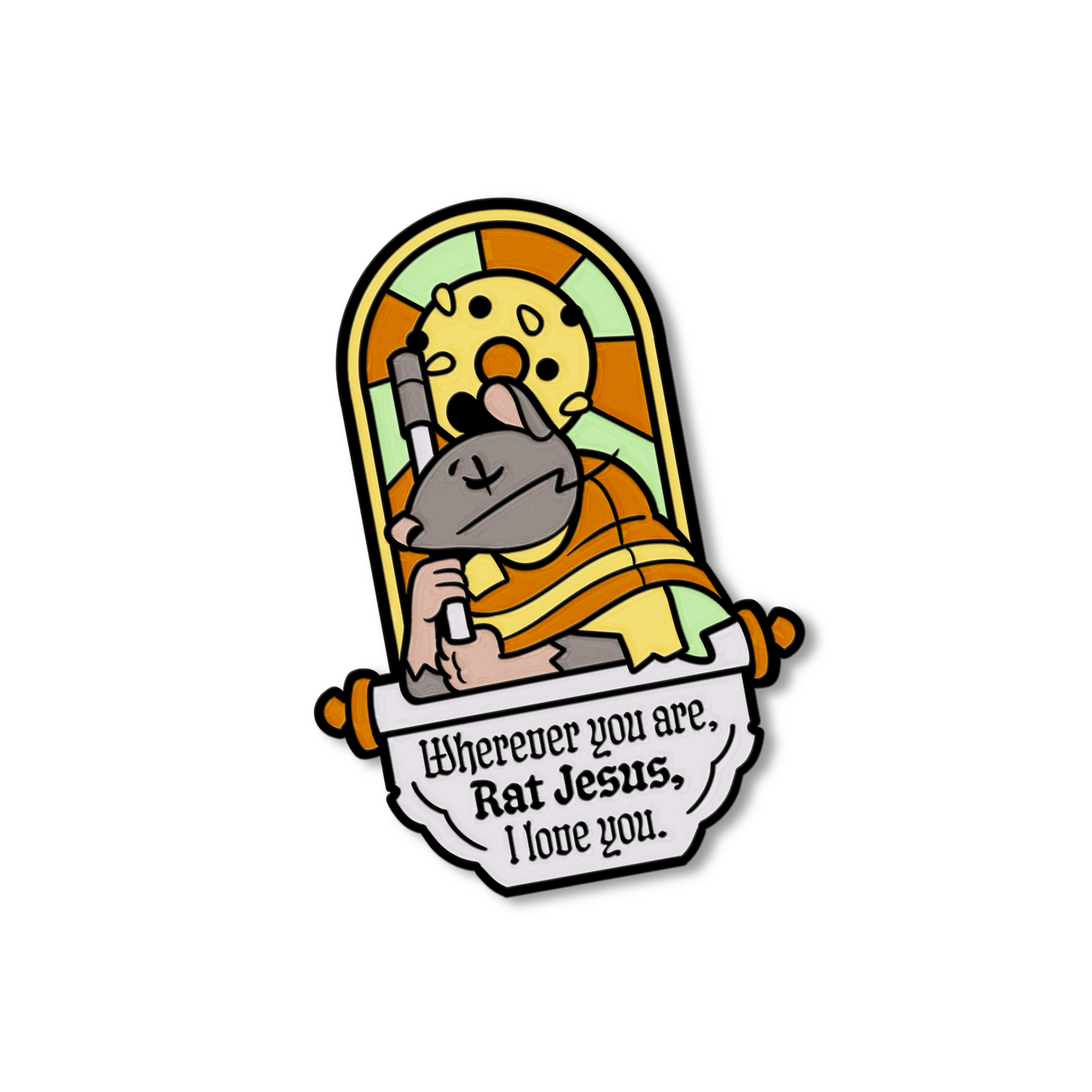 Pin of the Month January '25 - Rat Jesus