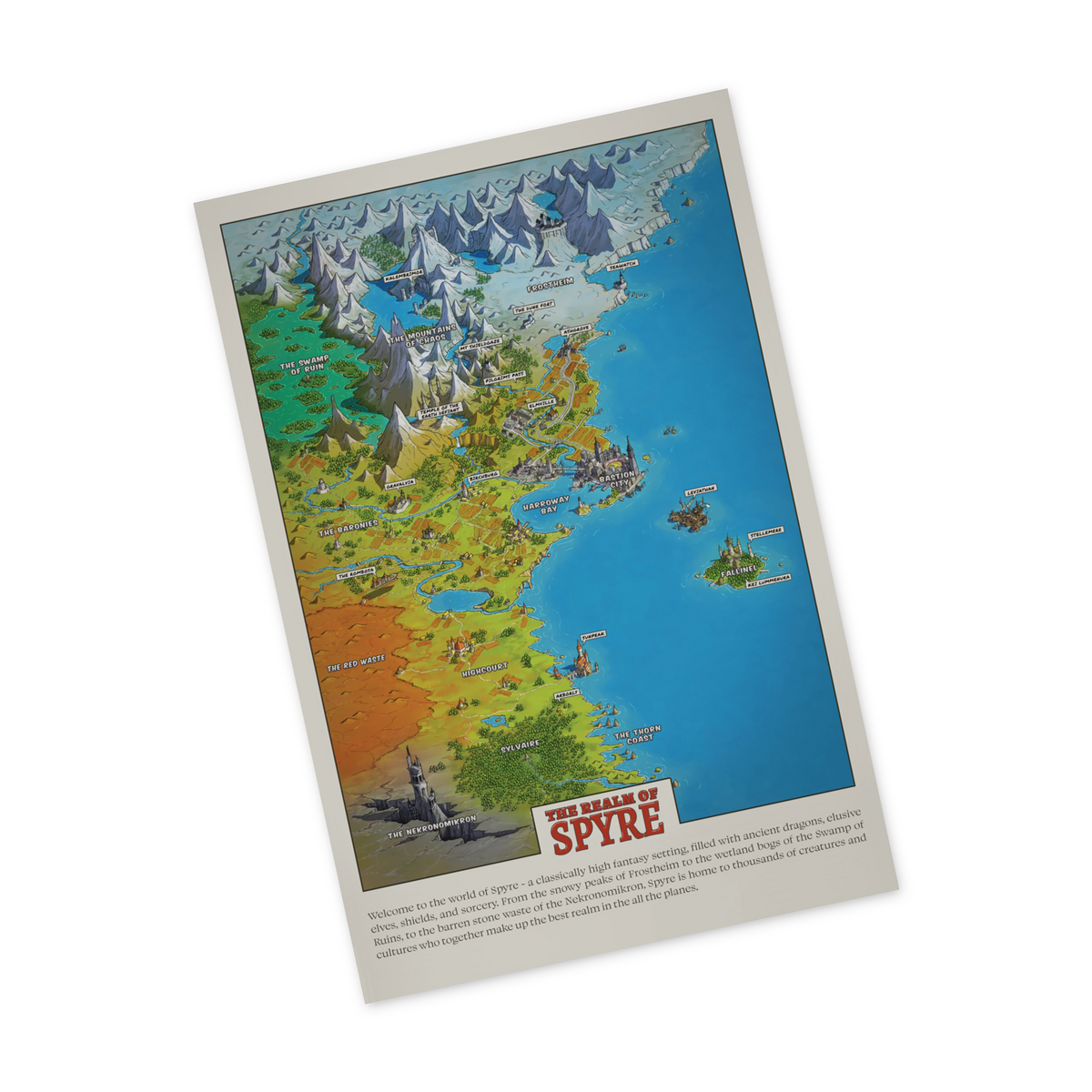 Dimension 20 The Realm of Spyre Map Poster - Dropout Store