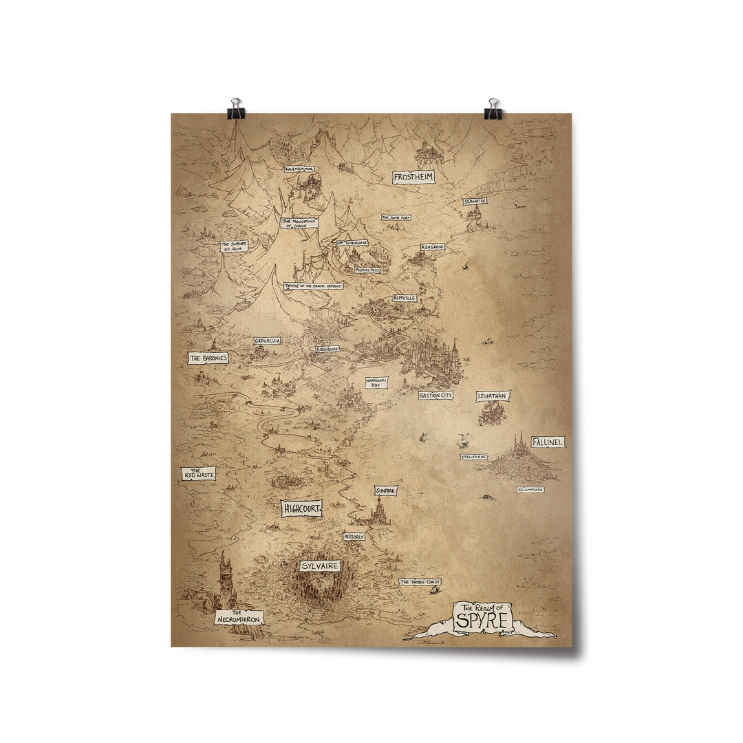 Dimension 20 Spyre Map Poster