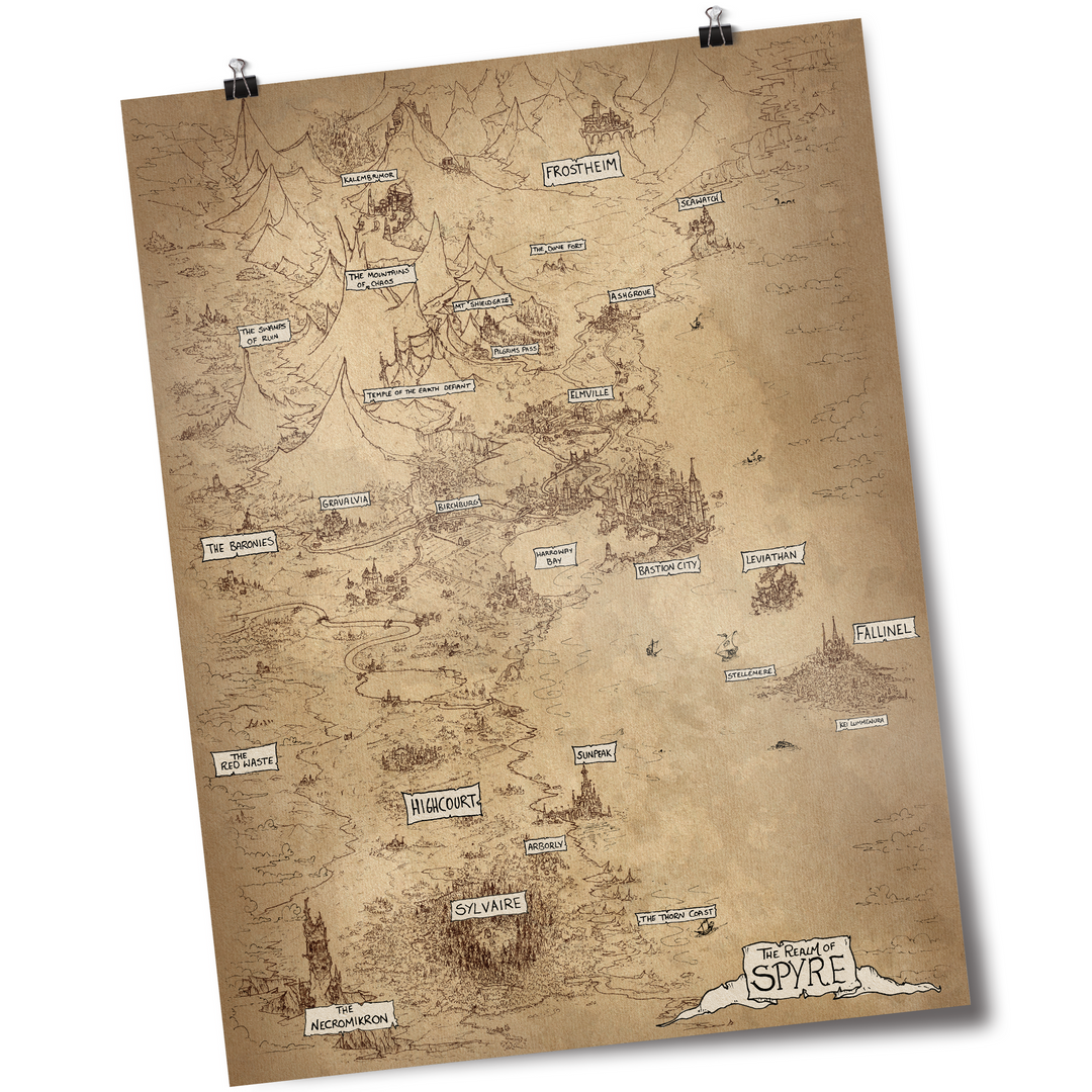 Dimension 20 Spyre Map Poster