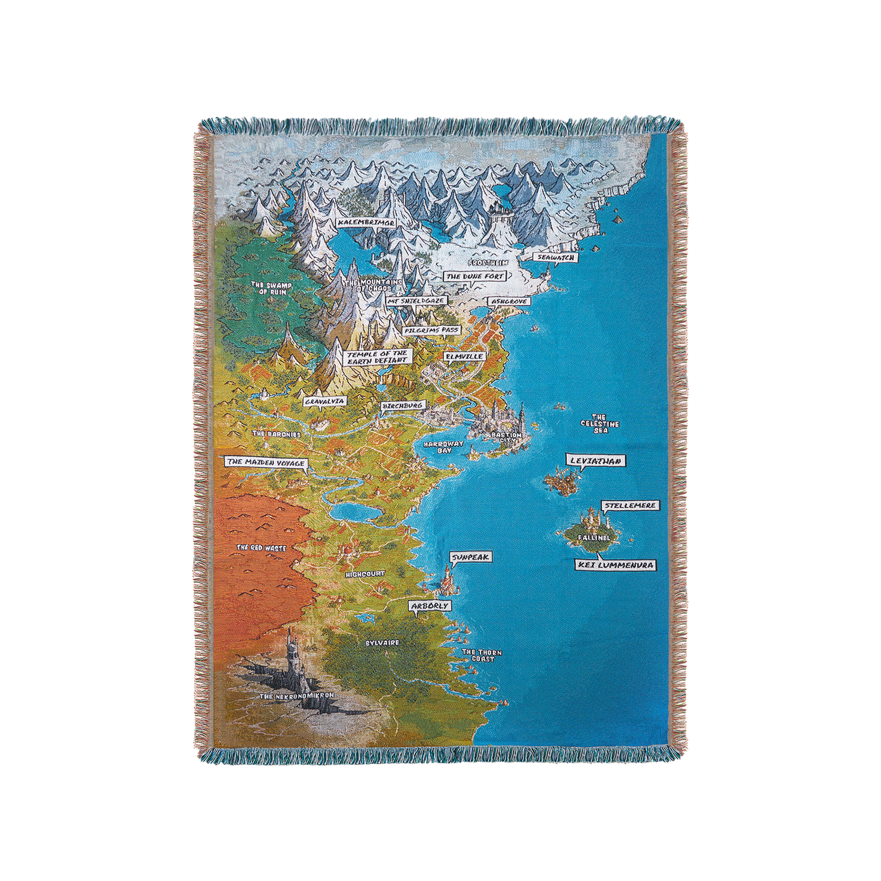 Spyre Map Woven Blanket