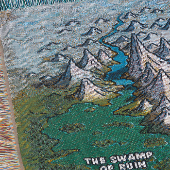 Spyre Map Woven Blanket