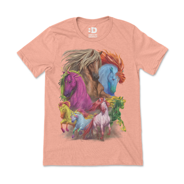 トップス shury labyrinth Dont Cry Horse Tshirt Labyrins Dont Cry Horse Tshirt Charcoal | Shury