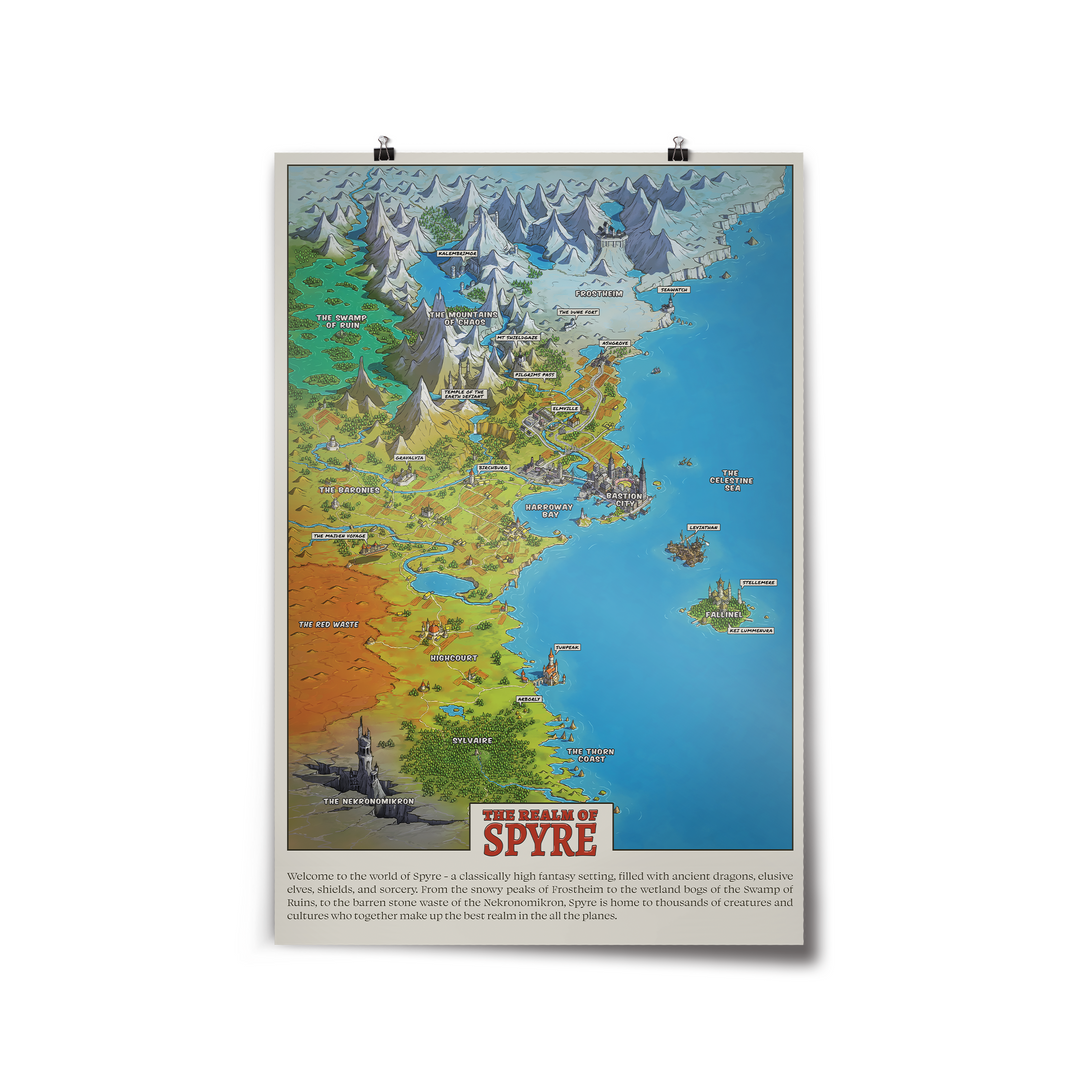 Dimension 20 The Realm of Spyre Map
