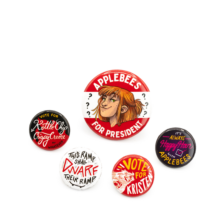 Kristen For President Campaign Buttons