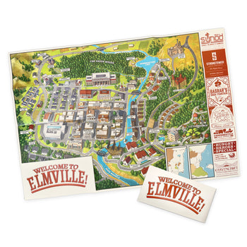 Welcome To Elmville Folding Map