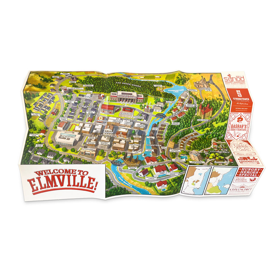 Welcome To Elmville Folding Map