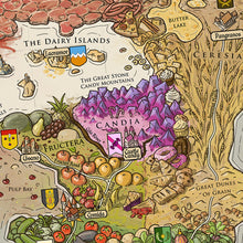 Load image into Gallery viewer, Dimension 20 A Crown of Candy Map of Calorum Poster
